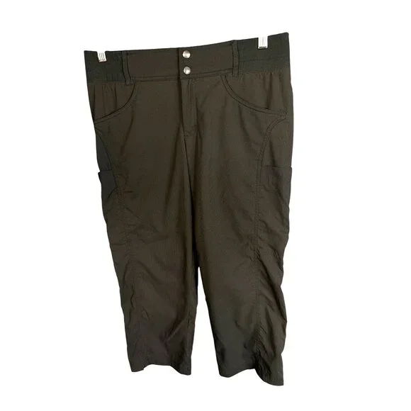 NWT Title Nine Women Gray Clamber Capri Hiking Nylon Pants 12 MSRP$109 - Picture 12 of 12